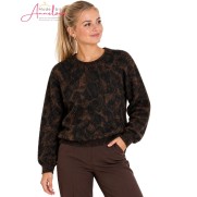 Garcia pullover 0044 dessin zwart bruin Garcia pullover 0044 dessin zwart bruin